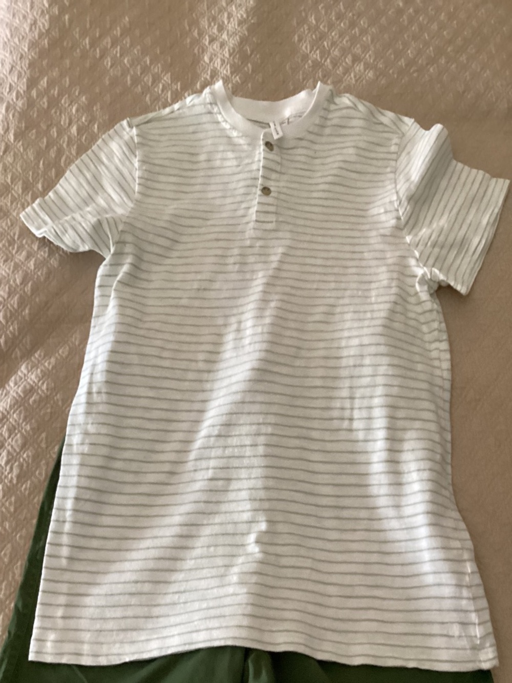 Janie and Jack Henley and vineyard vines green dock shorts cotton size 16